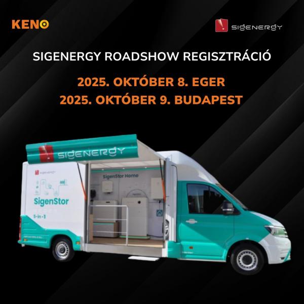 Érkezik Magyarországra a SIGENERGY bemutatóbusz – egyedülálló szakmai roadshow a KENO szervezésében!